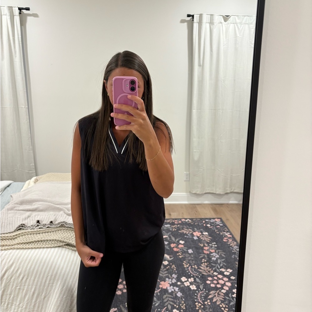 Tuckernuck Black Sleeveless Performance Jersey top